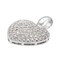 Pendentif Pendentif cœur en or blanc 18 carats et diamants 58 Facettes 2635144CN
