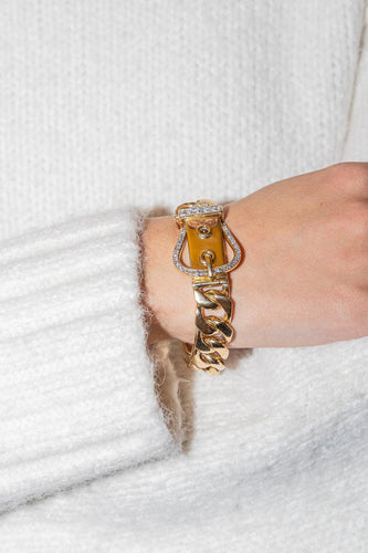 Bracelet Bracelet Manchette Or jaune Diamant 58 Facettes 2635343CN