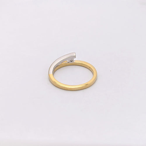 Bague 49 Bague deux ors 18 carats et diamant 58 Facettes 26369