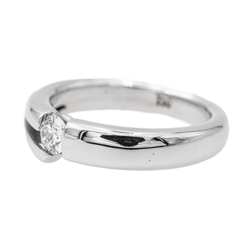 Bague 56 Bague Solitaire Or blanc Diamant 58 Facettes 2642318CN