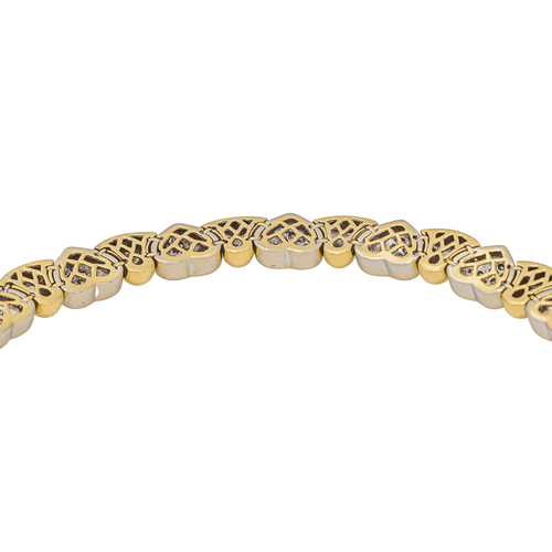 Collier Collier Ras de cou Or jaune, Or blanc Diamant 58 Facettes 2643302CN