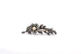 Broche Broche ancienne XIXe siècle en argent et or 18k, perles fines et diamants 58 Facettes 26460