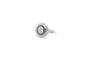 Bague 54 Bague Art déco en platine avec diamants et saphirs 58 Facettes 26478-26558