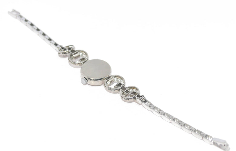 Montre Montre Art déco en platine et or gris et diamants 58 Facettes 1