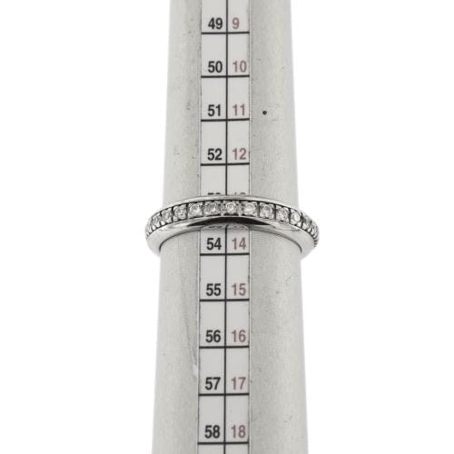 Bague 53 Donna Oro Infinity - Bague Eternelle tournante en or blanc 18 ct diamants 0,60 ct 58 Facettes 26509