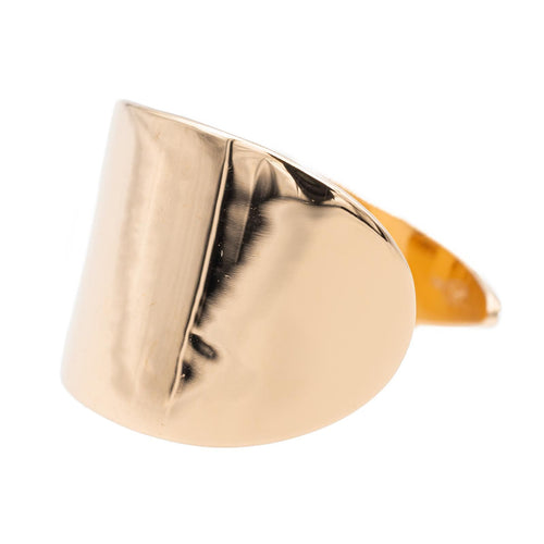 Bague 55 Ginette NY - Bague Bliss Large Open Ring en or rose 58 Facettes 2656020CN