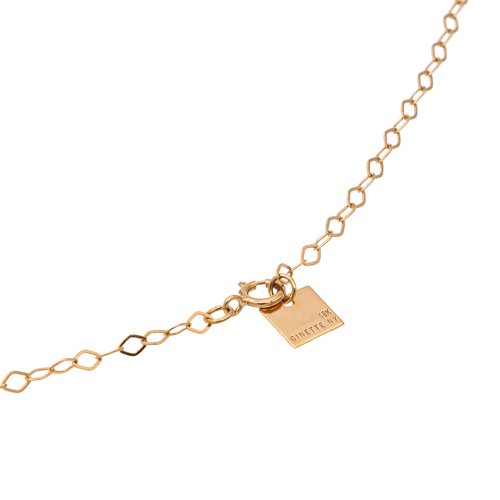 Collier Ginette NY collier Pendentif Jumbo donut on chain Or rose 58 Facettes 2656184CN