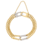 Bracelet Bracelet double rang en or jaune et or blanc 18 carats, diamants 58 Facettes 2659044CN