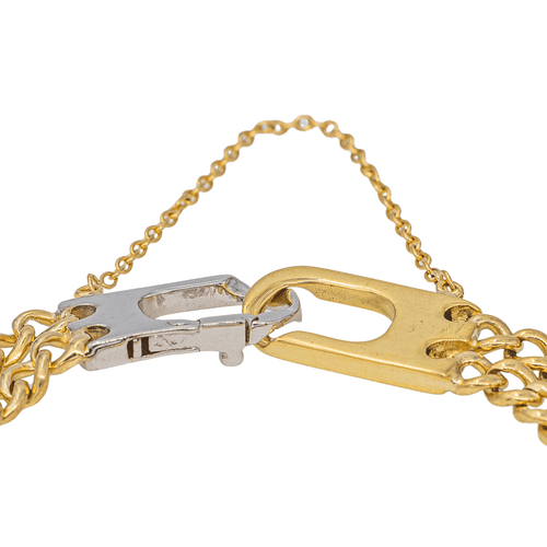 Bracelet Bracelet double rang en or jaune et or blanc 18 carats, diamants 58 Facettes 2659044CN
