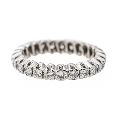 Bague 54 Bague Alliance Or blanc Diamant 58 Facettes 2659058CN