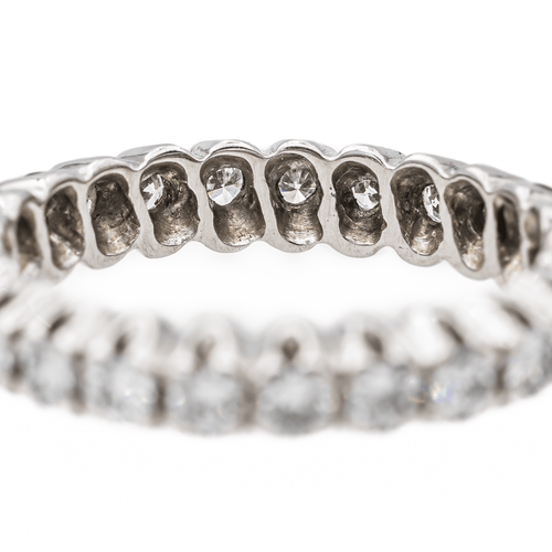 Bague 54 Bague Alliance Or blanc Diamant 58 Facettes 2659058CN