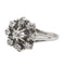 Bague 55.5 Bague en or blanc 18 carats sertie de diamants taille ancienne 58 Facettes 2663489CN