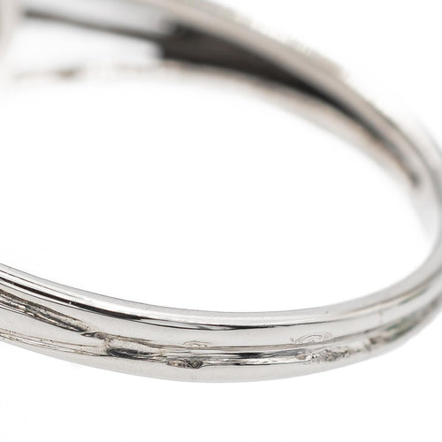 Bague 55.5 Bague en or blanc 18 carats sertie de diamants taille ancienne 58 Facettes 2663489CN