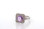 Bague 53 Bague saphir violet 2,21 ct et diamants en platine 58 Facettes 26642-27328