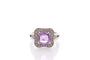 Bague 53 Bague saphir violet 2,21 ct et diamants en platine 58 Facettes 26642-27328