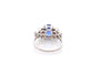 Bague 51.5 Bague saphir 2,04 ct et diamants en or blanc 18k 58 Facettes 26648-27094