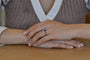 Bague 52 Bague en or 18k au saphir de Ceylan 2,57 ct et diamants 58 Facettes 26682-27487