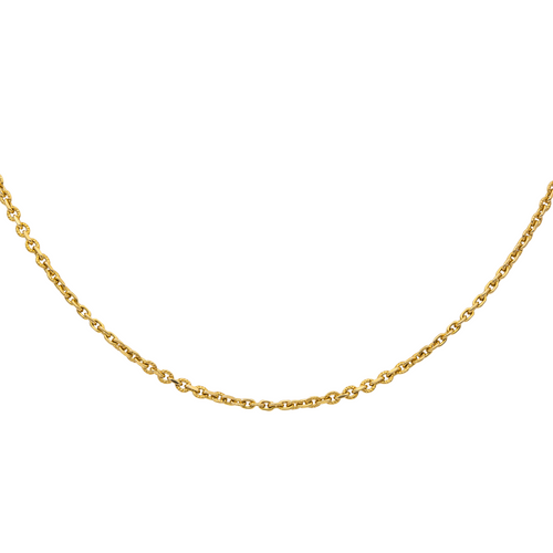 Collier Collier chaîne maille forçat en or jaune 18 carats 58 Facettes 2669403CN