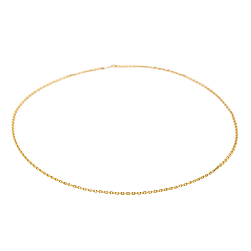 Collier Collier chaîne maille forçat en or jaune 18 carats 58 Facettes 2669403CN