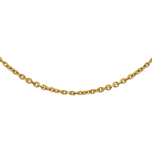 Collier Collier chaîne maille forçat en or jaune 18 carats 58 Facettes 2669403CN