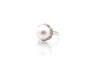 Bague 53 Bague vintage en or blanc 18k avec perle des mers du Sud et diamants 58 Facettes 26709