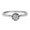 Bague 53 Bague solitaire en or blanc 18 carats et diamant 58 Facettes 2673349CN