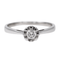 Bague 53 Bague Solitaire Or blanc Diamant 58 Facettes 2673349CN