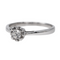 Bague 53 Bague solitaire en or blanc 18 carats et diamant 58 Facettes 2673349CN