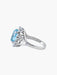 Bague 53 Bague Marguerite Aigue-marine & Diamants 58 Facettes DV0032-20