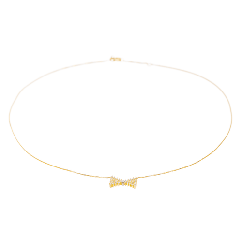 Collier Collier Pendentif Or jaune, Or blanc Diamant 58 Facettes 2673750CN