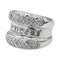 Bague 48 Bague en or blanc 18 carats pavée de diamants 58 Facettes 2673928CN