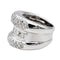 Bague 48 Bague en or blanc 18 carats pavée de diamants 58 Facettes 2673928CN