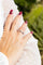 Bague 50 Bague en or blanc 18 carats sertie de diamants 58 Facettes 2674772CN