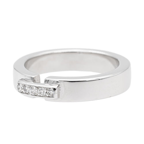 Bague 50 Bague en or blanc 18 carats sertie de diamants 58 Facettes 2674772CN