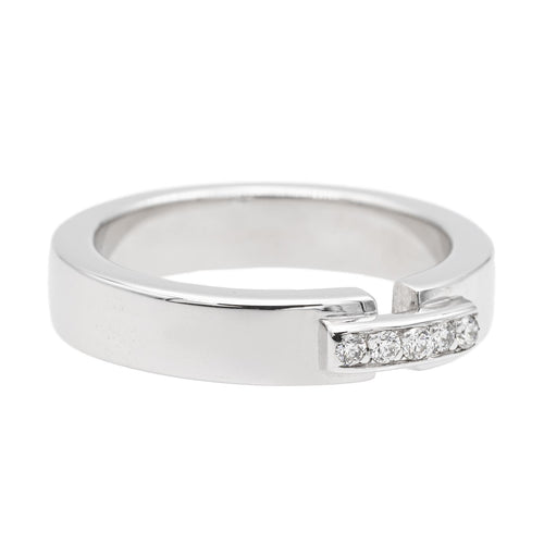 Bague 50 Bague en or blanc 18 carats sertie de diamants 58 Facettes 2674772CN