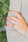 Bague 46 Bague Or blanc Péridot, Diamant 58 Facettes 2675134CN