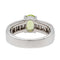 Bague 46 Bague en or blanc 18 carats avec péridot et diamants 58 Facettes 2675134CN