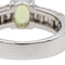 Bague 46 Bague en or blanc 18 carats avec péridot et diamants 58 Facettes 2675134CN