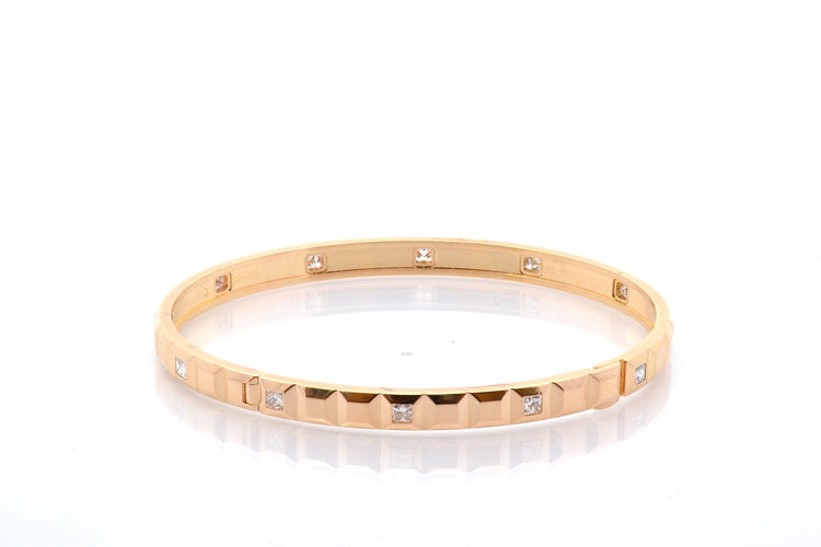 Bracelet Boucheron Quatre Clou de Paris - Bracelet en or jaune 18k et diamants 58 Facettes 26758dv