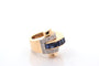 Bague 49 Boucheron - Bague vintage en or 18k saphirs et diamants 58 Facettes 26775