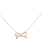 Collier Ginette NY Mini Bow - Collier pendentif en or rose 58 Facettes 2678581CN