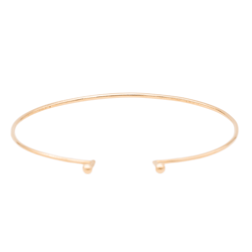 Bracelet Ginette NY - Bracelet jonc en or rose 18 carats 58 Facettes 2678593CN