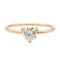 Bague 52 Ginette NY Bague Solitaire Be Mine Maria Large Engagement Ring Or rose Diamant 58 Facettes 2678594CN