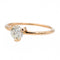 Bague 52 Ginette NY Bague Solitaire Be Mine Maria Large Engagement Ring Or rose Diamant 58 Facettes 2678594CN