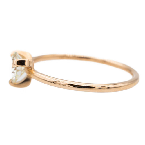 Bague 51 Ginette NY Be Mine - Bague solitaire en or rose avec diamant 0,50 ct 58 Facettes 2678594CN