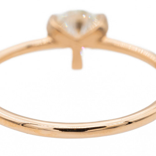 Bague 52 Ginette NY Bague Solitaire Be Mine Maria Large Engagement Ring Or rose Diamant 58 Facettes 2678594CN