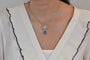 Collier Collier pendentif Art déco en diamants et saphir de 6,05 ct 58 Facettes 26786-26227