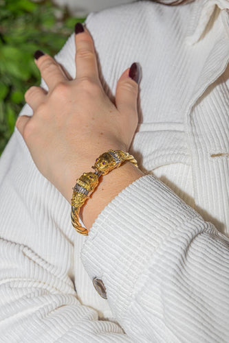 Bracelet Bracelet Or jaune, Or blanc Diamant, Rubis 58 Facettes 2679405CN