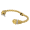 Bracelet Bracelet jonc - Or jaune et blanc 18 carats, diamants et rubis 58 Facettes 2679405CN