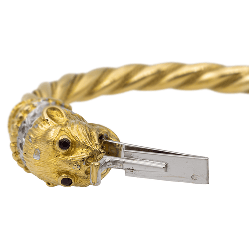 Bracelet Bracelet Or jaune, Or blanc Diamant, Rubis 58 Facettes 2679405CN